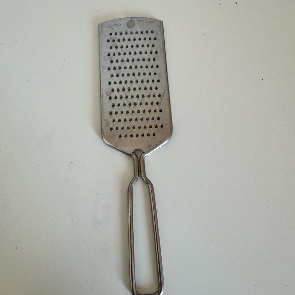 Vintage Foley Stainless Steel Hand Grater Kitchen Tool Silver Retro Handheld